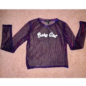 ‘Baby Girl’ Mesh Multicolor Long Sleeve